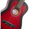 imageAshthorpe 30inch Beginner Acoustic Guitar Package Red Basic Starter Kit wGig Bag Strings Strap Tuner PicksRed