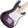 imageAshthorpe 30inch Beginner Electric Guitar Kit with Amplifier Pink Basic Starter Package wGig Bag Strings Strap PicksPurple