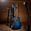 imageAshthorpe 38inch Beginner Acoustic Guitar Package Black Basic Starter Kit wGig Bag Strings Strap Tuner Pitch Pipe PicksBlue