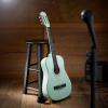 imageAshthorpe 38inch Beginner Acoustic Guitar Package Black Basic Starter Kit wGig Bag Strings Strap Tuner Pitch Pipe PicksMint Green
