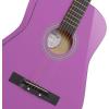 imageAshthorpe 38inch Beginner Acoustic Guitar Package Black Basic Starter Kit wGig Bag Strings Strap Tuner Pitch Pipe PicksPurple