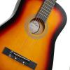 imageAshthorpe 38inch Beginner Acoustic Guitar Package Black Basic Starter Kit wGig Bag Strings Strap Tuner Pitch Pipe PicksSunburst