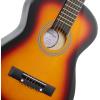 imageAshthorpe 38inch Beginner Acoustic Guitar Package Black Basic Starter Kit wGig Bag Strings Strap Tuner Pitch Pipe PicksSunburst