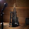 imageAshthorpe 39Inch Electric Guitar Light BlueSilver FullSize Guitar Kit with Padded Gig Bag Tremolo Bar Strap Strings Cable Cloth PicksBlackBlack