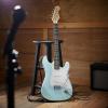 imageAshthorpe 39Inch Electric Guitar Light BlueSilver FullSize Guitar Kit with Padded Gig Bag Tremolo Bar Strap Strings Cable Cloth PicksLight BlueSilver