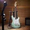 imageAshthorpe 39Inch Electric Guitar Light BlueSilver FullSize Guitar Kit with Padded Gig Bag Tremolo Bar Strap Strings Cable Cloth PicksMint GreenWhite