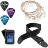 imageAshthorpe 41inch Beginner Cutaway Acoustic Guitar Package Black Full Size Basic Starter Kit wGig Bag Strings Strap Tuner PicksPink