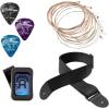 imageAshthorpe 41inch Beginner Cutaway Acoustic Guitar Package Black Full Size Basic Starter Kit wGig Bag Strings Strap Tuner PicksRed