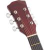 imageAshthorpe 41inch Beginner Cutaway Acoustic Guitar Package Black Full Size Basic Starter Kit wGig Bag Strings Strap Tuner PicksRed