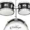 imageAshthorpe 5Piece Complete Junior Drum Set with Genuine Brass Cymbals  Advanced Beginner Kit with 16quot Bass Adjustable Throne Cymbals HiHats Pedals ampamp Drumsticks  BlackBlack
