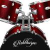 imageAshthorpe 5Piece Full Size Adult Drum Set with Remo Heads ampamp Premium Brass Cymbals  Complete Professional Percussion Kit with Chrome Hardware  SilverRed