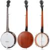 imageAshthorpe 5String Banjo  Full Size with 24 Brackets Closed Back Mahogany Resonator Geared 5th Tuner Padded Gig Bag5String  Left Handed