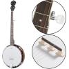 imageAshthorpe 5String Banjo  Full Size with 24 Brackets Closed Back Mahogany Resonator Geared 5th Tuner Padded Gig Bag5String  Left Handed