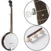 imageAshthorpe 5String Banjo  Full Size with 24 Brackets Closed Back Mahogany Resonator Geared 5th Tuner Padded Gig Bag5String  Right Handed
