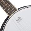 imageAshthorpe 5String Banjo  Full Size with 24 Brackets Closed Back Mahogany Resonator Geared 5th Tuner Padded Gig Bag5String  Right Handed