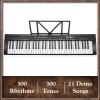 imageAshthorpe 61Key Digital Electronic Keyboard Piano for Beginners Includes Stand Bench Headphones Mic and Keynote Stickers