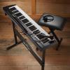 imageAshthorpe 61Key Digital Electronic Keyboard Piano for Beginners Includes Stand Bench Headphones Mic and Keynote Stickers