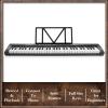 imageAshthorpe 61Key Digital Electronic Keyboard Piano for Beginners Includes Stand Bench Headphones Mic and Keynote Stickers