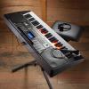 imageAshthorpe 61Key Digital Electronic Keyboard Piano with Light Up Keys Beginner Kit Includes Stand Stool Headphones Mic and Keynote Stickers