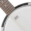 imageAshthorpe 6String Banjo  Full Size with 24 Brackets Closed Back Mahogany Resonator