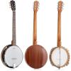 imageAshthorpe 6String Banjo  Full Size with 24 Brackets Closed Back Mahogany Resonator