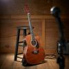 imageAshthorpe FullSize Cutaway Thinline AcousticElectric Guitar Package  Premium Tonewoods  BlackBrown