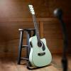 imageAshthorpe FullSize Cutaway Thinline AcousticElectric Guitar Package  Premium Tonewoods  BlackMint Green