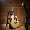 imageAshthorpe FullSize Cutaway Thinline AcousticElectric Guitar Package  Premium Tonewoods  BlackNatural