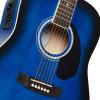 imageAshthorpe FullSize Dreadnought AcousticElectric Guitar Bundle  Premium Tonewoods  BlackBlue