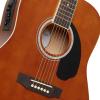 imageAshthorpe FullSize Dreadnought AcousticElectric Guitar Bundle  Premium Tonewoods  BlackBrown