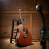 imageAshthorpe FullSize Dreadnought Cutaway AcousticElectric Guitar Bundle  Premium Tonewoods  BlueBrown