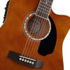 imageAshthorpe FullSize Dreadnought Cutaway AcousticElectric Guitar Bundle  Premium Tonewoods  BlueBrown
