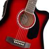 imageAshthorpe FullSize Dreadnought Cutaway AcousticElectric Guitar Bundle  Premium Tonewoods  BlueRed