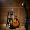 imageAshthorpe FullSize Dreadnought Cutaway AcousticElectric Guitar Bundle  Premium Tonewoods  BlueSunburst