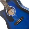 imageAshthorpe FullSize LeftHanded Dreadnought Cutaway AcousticElectric Guitar Bundle  Premium Tonewoods  BlackBlue