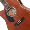 imageAshthorpe FullSize LeftHanded Dreadnought Cutaway AcousticElectric Guitar Bundle  Premium Tonewoods  BlackBrown
