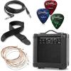 imageAshthorpe FullSize Thinline Cutaway Acoustic Electric Guitar Package with 10 Watt Amp  BrownPink