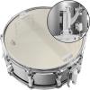 imageAshthorpe Snare Drum Set with Remo Head Black  Student Beginner Kit with Stand Padded Gig Bag Practice Pad Neck Strap and SticksSilver