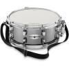 imageAshthorpe Snare Drum Set with Remo Head Black  Student Beginner Kit with Stand Padded Gig Bag Practice Pad Neck Strap and SticksSilver