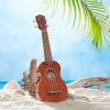 imageAshthorpe Soprano Ukulele for Beginners  Mahogany 21inch 4 String Uke Starter Bundle Kit for Kids with Gig Bag Cloth and PicksMahogany