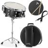 imageAshthorpe Snare Drum Set with Remo Head Black  Student Beginner Kit with Stand Padded Gig Bag Practice Pad Neck Strap and SticksBlack