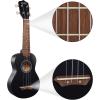 imageAshthorpe Soprano Ukulele for Beginners  Black 21inch 4 String Uke Starter Bundle Kit for Kids with Gig Bag Cloth and PicksBlack