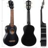 imageAshthorpe Soprano Ukulele for Beginners  Black 21inch 4 String Uke Starter Bundle Kit for Kids with Gig Bag Cloth and PicksBlack