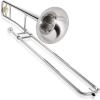 imageAshthorpe Bb Tenor Slide Trombone with Gold Lacquer Finish  Includes Case Mouthpiece Gloves Cleaning Cloth Slide GreaseNickel