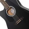 imageAshthorpe FullSize LeftHanded Cutaway Thinline AcousticElectric Guitar Package  Premium Tonewoods  BlueBlack