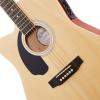 imageAshthorpe FullSize LeftHanded Cutaway Thinline AcousticElectric Guitar Package  Premium Tonewoods  BlueNatural