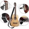 imageAshthorpe 39inch FullSize Classical Acoustic Guitar Premium Tonewoods with Classic Natural Finish Nylon Strings Gig Bag Strap Picks